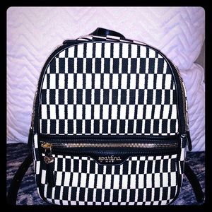 Spartina Black & White Backpack/Purse